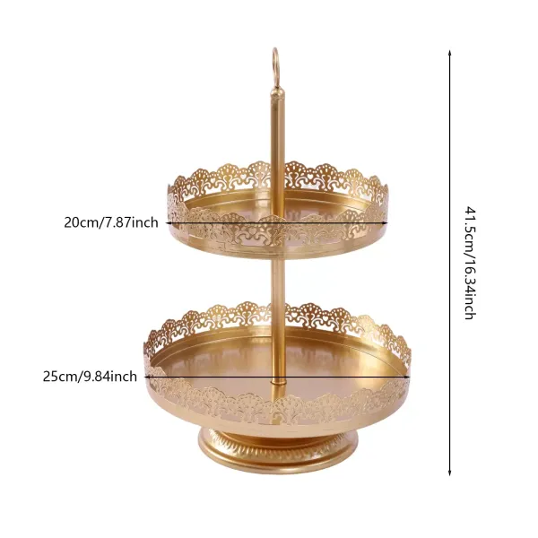 Set van 8 gouden taartstandaards voor dessert- en bruiloftsfeestdecoratie Set van 8 gouden taartstandaards voor dessert- en bruiloftsfeestdecoratie