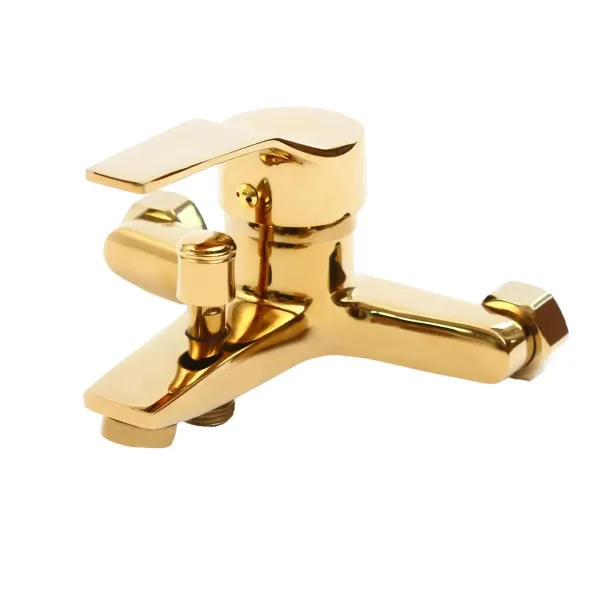 Goud Thermostatisch Douchesysteem Messing Regendouche met in hoogte verstelbare muurbeugel Goud Thermostatisch Douchesysteem Messing Regendouche met in hoogte verstelbare muurbeugel