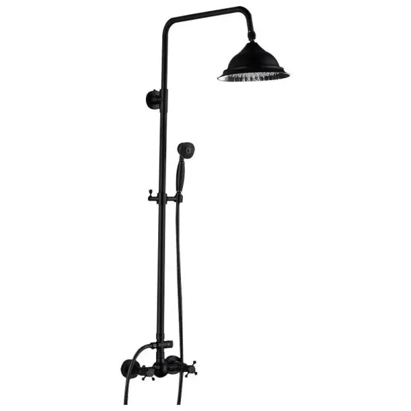8" retro douchezuil - Met douchekop - Hoogte verstelbaar van 80 tot 120 cm 8" retro douchezuil - Met douchekop - Hoogte verstelbaar van 80 tot 120 cm