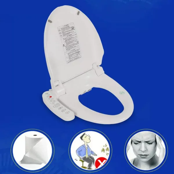 Premium toiletbril - Wit - Antibacterieel - Elektrisch verwarmde zitting - Dubbele sproeiers Hygiënisch wassen