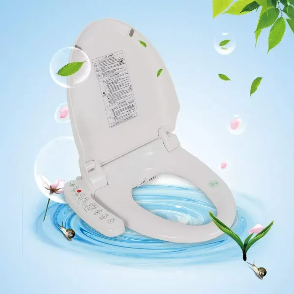 Premium toiletbril - Wit - Antibacterieel - Elektrisch verwarmde zitting - Dubbele sproeiers Hygiënisch wassen
