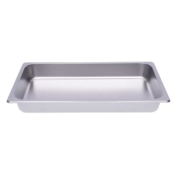 Set van 6 stapelbare roestvrijstalen containers 1/1 - Voor rechthoekige gastronomie