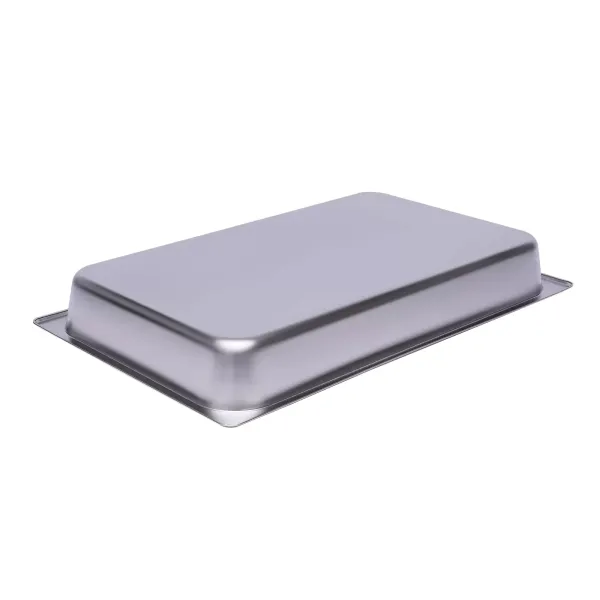 Set van 6 stapelbare roestvrijstalen containers 1/1 - Voor rechthoekige gastronomie