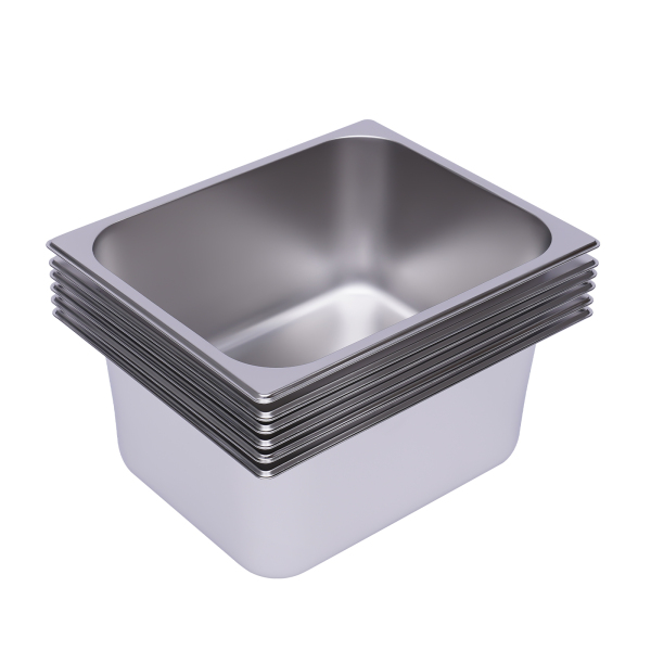Stoomtafelpannen 6-pack 6 inch diepe restaurantstoomtafelpannen Commerciële hotelpan gemaakt van 201 roestvrij staal 201 roestvrij staal Stoomtafelpannen 6-pack 6 inch diepe restaurantstoomtafelpannen Commerciële hotelpan gemaakt van 201 roestvrij staal 201 roestvrij staal