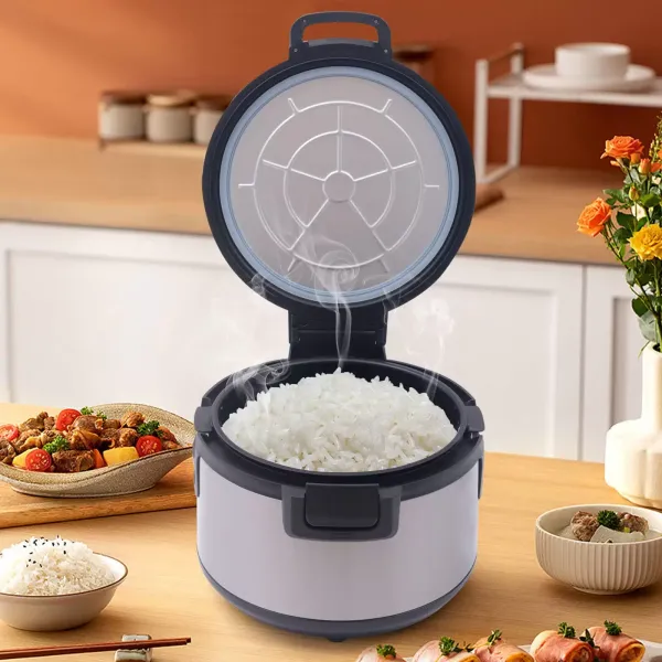 19L roestvrijstalen rijstverwarmer soepverwarmer met grote capaciteit voor restaurantvoedselijzer 19L roestvrijstalen rijstverwarmer soepverwarmer met grote capaciteit voor restaurantvoedselijzer