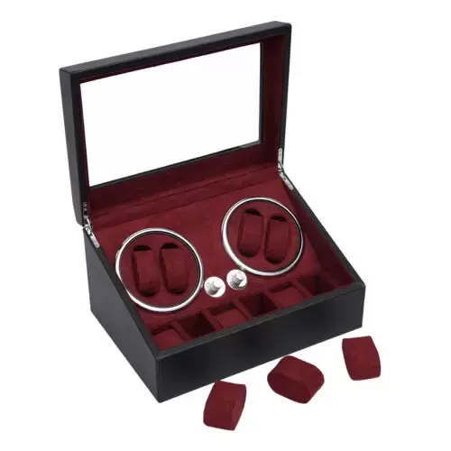 CNCEST automatische watchwinder voor 4+6 horloges Horlogebox CNCEST automatische watchwinder voor 4+6 horloges Horlogebox
