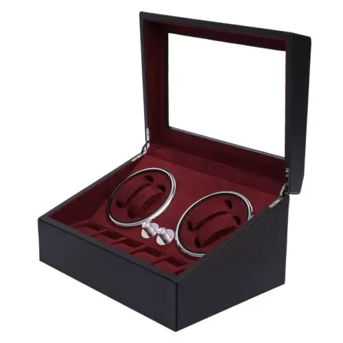 CNCEST automatische watchwinder voor 4+6 horloges Horlogebox