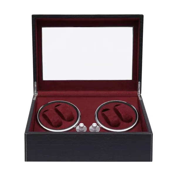 Doos met 4+6 horloges Automatische watchwinder in PU voor verzamelaarsgeschenkvitrine voor horloges