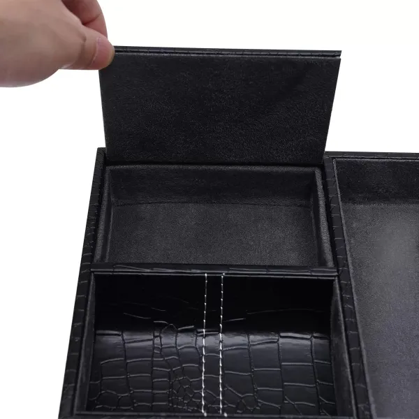 Klokdoos PU automatische watchwinder kan twee horloges opbergen Klokdoos PU automatische watchwinder kan twee horloges opbergen