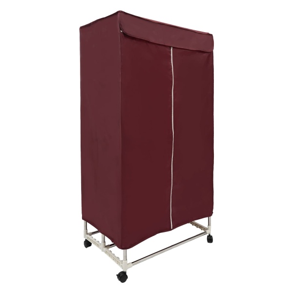 Was-droogcombinatie, draagbare mini-droger voor appartementen, aanraakbediening, aan/uit-functie en timer (wijnrood)