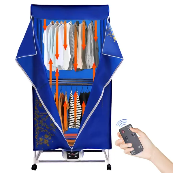 Bazargame Elektrische wasdroger Kledingdrogen Opvouwbare droger Droogrek Elektrisch verwarmbare reismachine