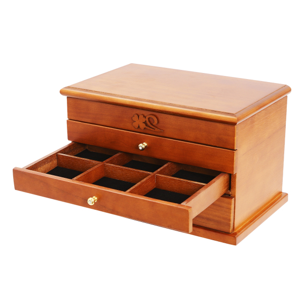 4 lagen desktop sieradenkast voor ringen, oorbellen, kettingopslag 4 lagen desktop sieradenkast voor ringen, oorbellen, kettingopslag
