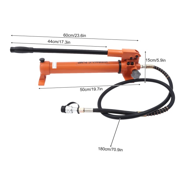 800cc hydraulische handpompset Handmatige hydraulische pomp Stalen hydraulische pomp Pompslangaansluiting 800cc hydraulische handpompset Handmatige hydraulische pomp Stalen hydraulische pomp Pompslangaansluiting