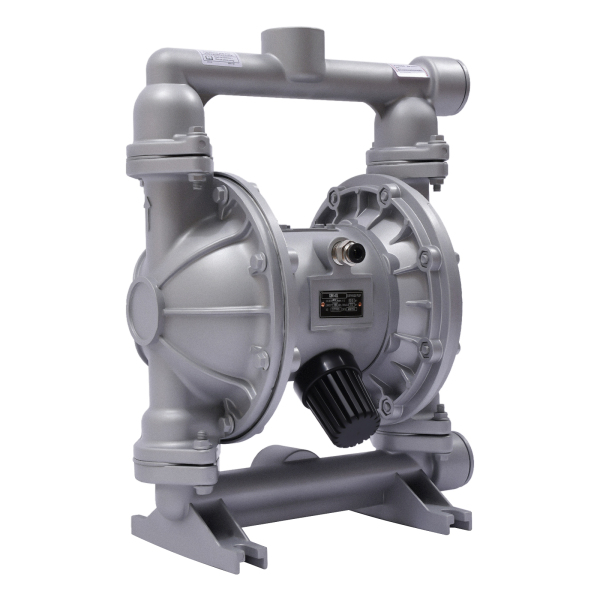 Dubbele luchtaangedreven membraanpompinlaat 1/2 inch 4 uitgangen Aluminiumlegering 44 GPM Max. 115PSI QBK_40L