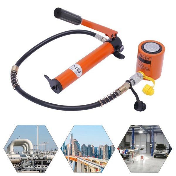 20T hydraulische cilinder met enkele sectie met CP-180 hydraulische pomp 70Mpa 350cc hydraulische pomp (BSC-20+CP-180)