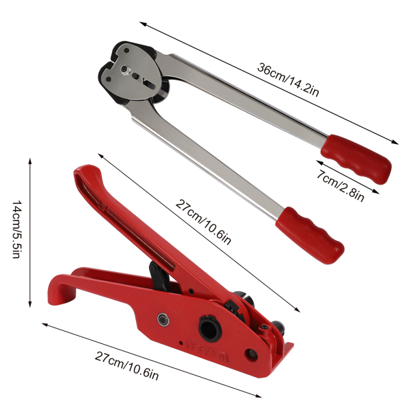 Handmatige omsnoeringsset inclusief omsnoeringsclips voor spanner PP-verpakking Handmatige omsnoeringsset inclusief omsnoeringsclips voor spanner PP-verpakking