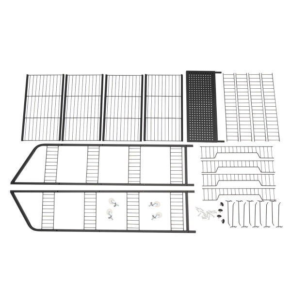 4-laags winkeldisplayrek, snack-snoepdisplayorganizer, snackrek, mandstandaardwagen