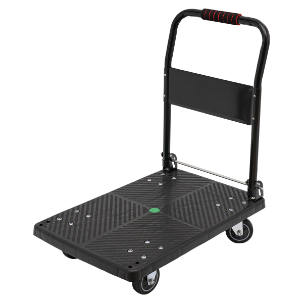 48 x 72 x 85 cm, vouwwagen met stille wielen, platte handwagen