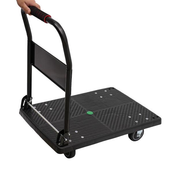 48 x 72 x 85 cm, vouwwagen met stille wielen, platte handwagen 48 x 72 x 85 cm, vouwwagen met stille wielen, platte handwagen
