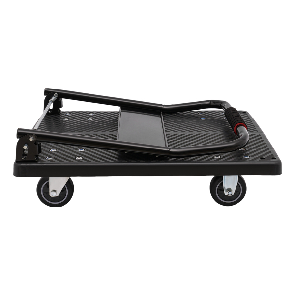 48 x 72 x 85 cm, vouwwagen met stille wielen, platte handwagen 48 x 72 x 85 cm, vouwwagen met stille wielen, platte handwagen