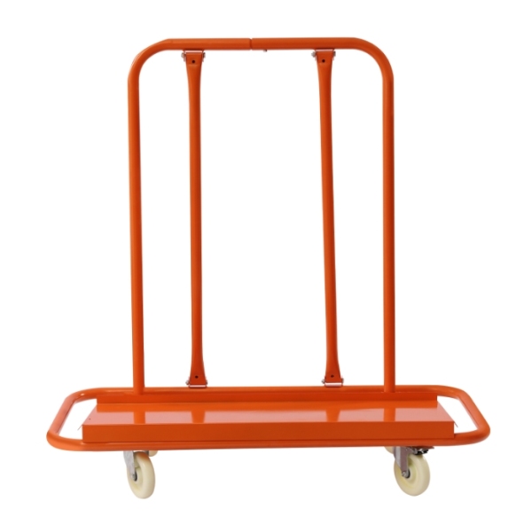 Opvouwbare paneelwagen, gipsplaat, voor het verplaatsen van klaptafels, matrassen, gipsplaten, oranje, 1600 lbs