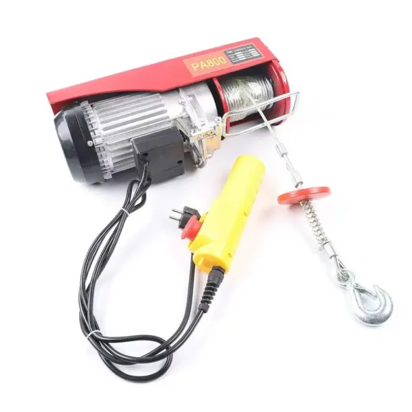 Elektrische takel 800/1000 kg met noodstopschakelaar 220 V 1600 W Elektrische lier IP40 - Beschermingsklasse 6 mm