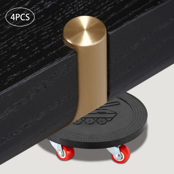 Meubeltransportwielset, 4 meubelwielen + 1 meubellift, meubelwielen 360° zwenkwielen
