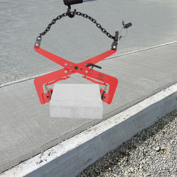 Hijsklemmen, 6-12 inch hijstangen, glazen platen verticale stalen plaatklem, 325kg-rood