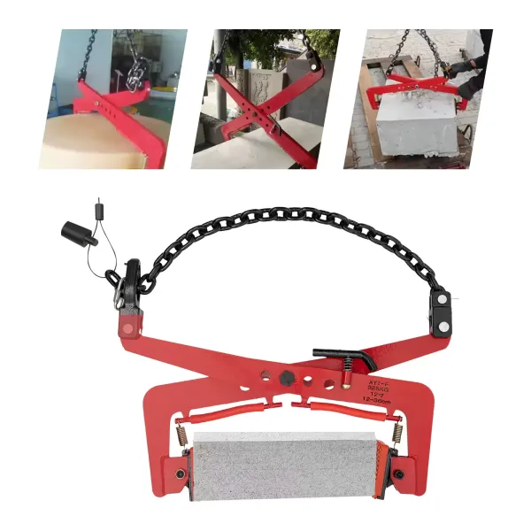 Hijsklemmen, 6-12 inch hijstangen, glazen platen verticale stalen plaatklem, 325kg-rood Hijsklemmen, 6-12 inch hijstangen, glazen platen verticale stalen plaatklem, 325kg-rood