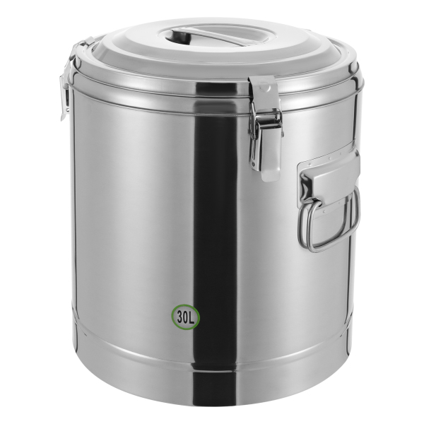 Isothermische emmer, Isothermische soepcontainer, Isothermische soepdrager, Inhoud: 30L, 34.5*38.5cm, Zilver