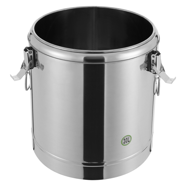 Isothermische emmer, Isothermische soepcontainer, Isothermische soepdrager, Inhoud: 30L, 34.5*38.5cm, Zilver Isothermische emmer, Isothermische soepcontainer, Isothermische soepdrager, Inhoud: 30L, 34.5*38.5cm, Zilver