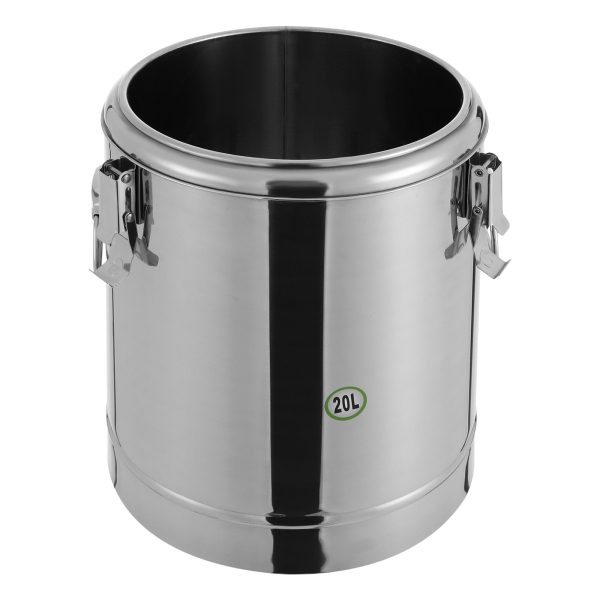 Isothermische emmer, isothermische soepcontainer, uitstekende isolatieprestaties, 29,5*38cm, zilver