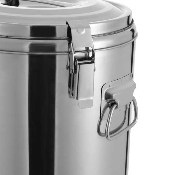 Isothermische emmer, isothermische soepcontainer, uitstekende isolatieprestaties, 29,5*38cm, zilver