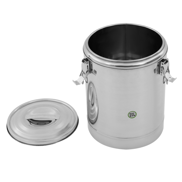 Isothermische emmer, isothermische soepcontainer, uitstekende isolatieprestaties, 29,5*38cm, zilver