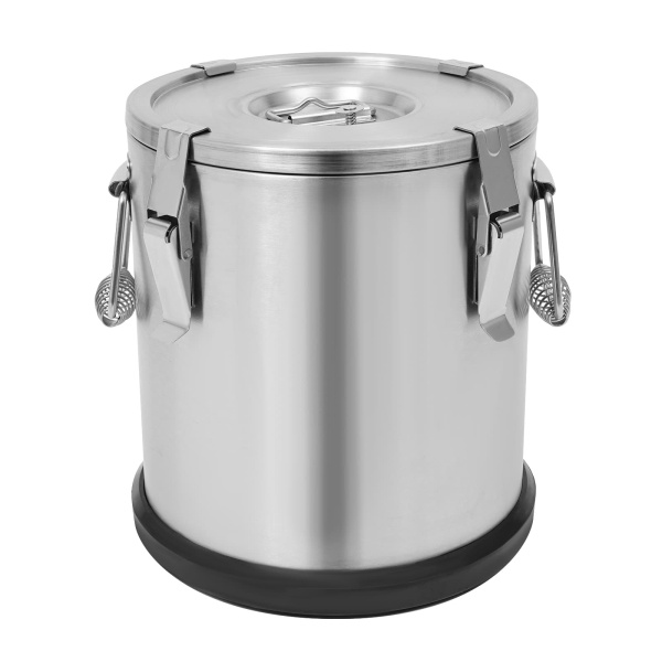 12 liter geïsoleerde emmer met bodem geïsoleerde emmer, 2,64 gallon geïsoleerde emmer, dikke bodem warme en koude geïsoleerde emmer met deksel
