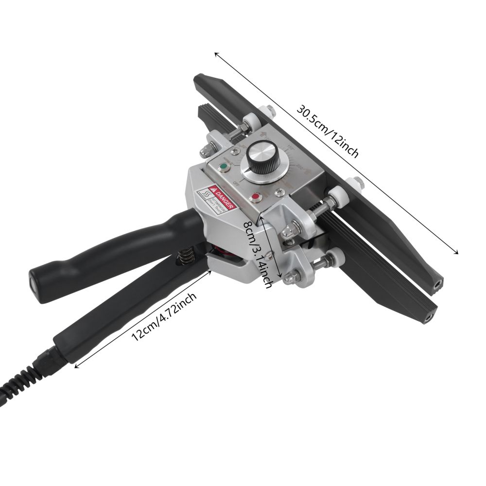 12in Sealing Machine, Draagbare Heat Sealer, Draagbare Hand Held Crimp Sealer - Zwart