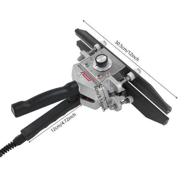 12in Sealing Machine, Draagbare Heat Sealer, Draagbare Hand Held Crimp Sealer - Zwart