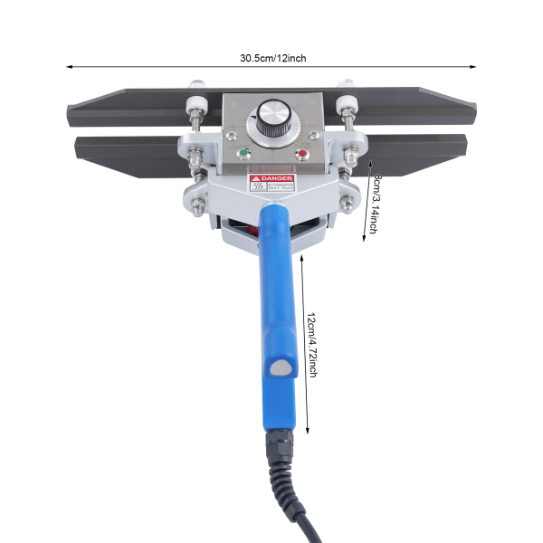 12in Sealing Machine, Draagbare Heat Sealer, Draagbare Hand Held Crimp Sealer - Blauw