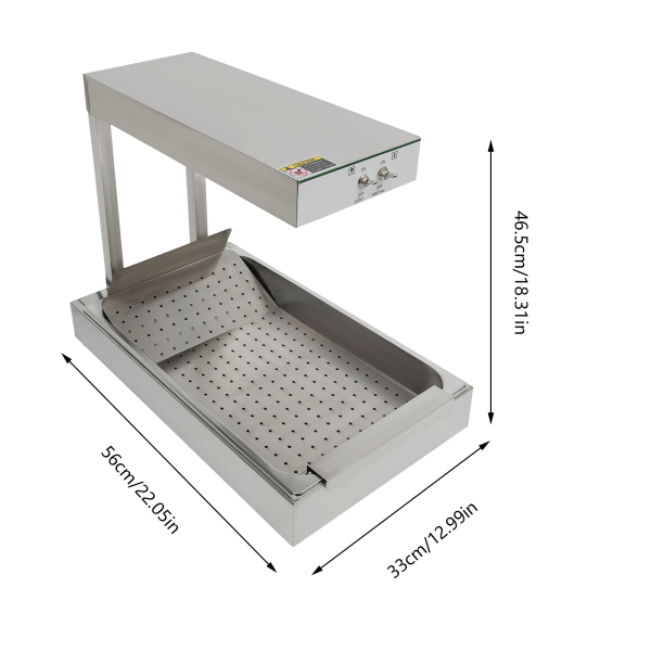 Frites Warmtelamp, Frites Warmtestation, Frites Warmer