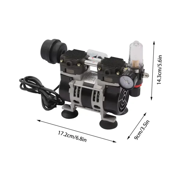 Olievrije vacuümpomp voor laboratorium Olievrije vacuümpomp 200W 1450rpm 60L/min