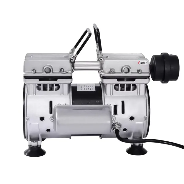 Olievrije laboratoriumvacuümpomp 1440 RPM vacuümpomp met geluiddemper voor medische machines voor voedselverwerking