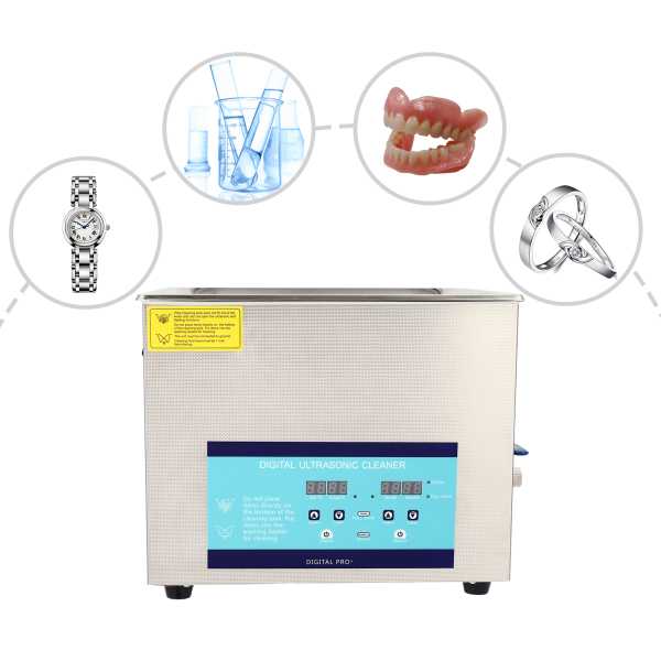 Professionele ultrasone reiniger met verwarmingsmand Digitale timer Ultrasone verwarmer 15L 220V