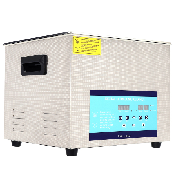 Professionele ultrasone reiniger met verwarmingsmand Digitale timer Ultrasone verwarmer 15L 220V