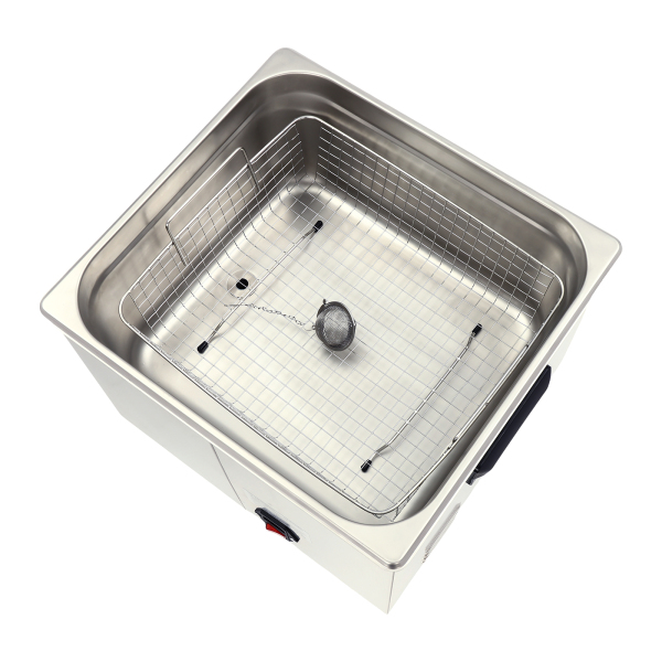 Professionele ultrasone reiniger met verwarmingsmand Digitale timer Ultrasone verwarmer 15L 220V