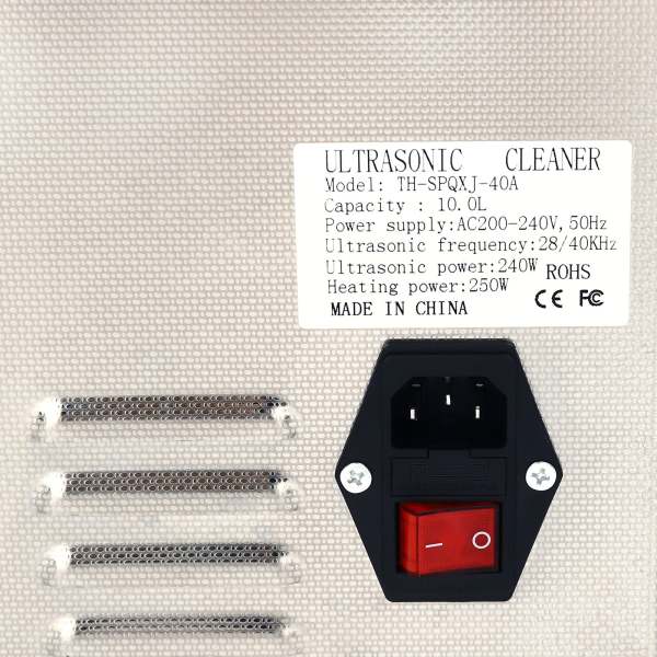 Ultrasoon reinigingsapparaat met verwarmde mand - Digitale timer - Professionele roestvrijstalen ultrasone reiniger