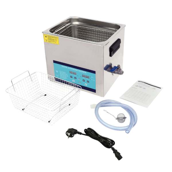 Ultrasoon reinigingsapparaat met verwarmde mand - Digitale timer - Professionele roestvrijstalen ultrasone reiniger