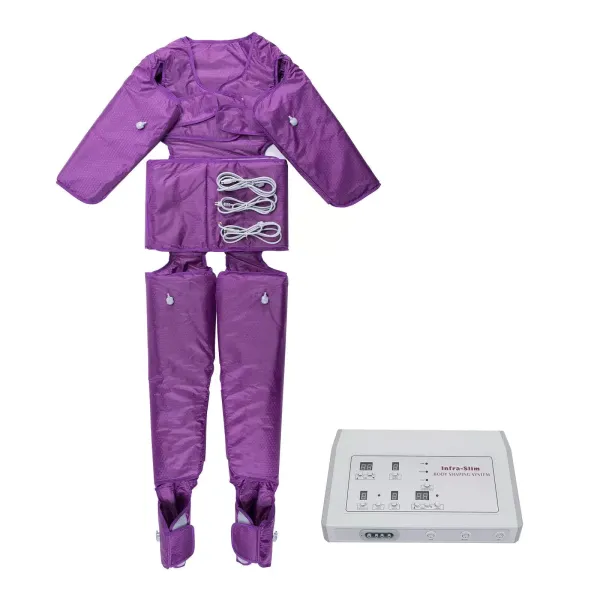 Full Body Massager - Pressotherapie - Lymfedrainage - Verstelbare stimulator - Paars