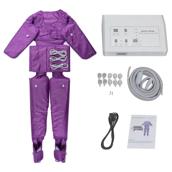Full Body Massager - Pressotherapie - Lymfedrainage - Verstelbare stimulator - Paars