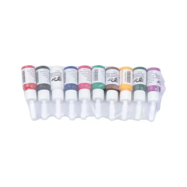 5-delige hybride tattoo-roterende penset, tattoo-machinekit, 5-delige inktkit, 20-delige naaldcartridges