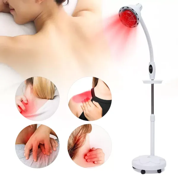 Infrarood fysiotherapie lamp 275W, 360 ° draaibaar in hoogte verstelbaar, geschikt voor gebruik thuis, op kantoor, klinieken, schoonheidssalons, fysiotherapie winkels, enz. Infrarood fysiotherapie lamp 275W, 360 ° draaibaar in hoogte verstelbaar, geschikt voor gebruik thuis, op kantoor, klinieken, schoonheidssalons, fysiotherapie winkels, enz.